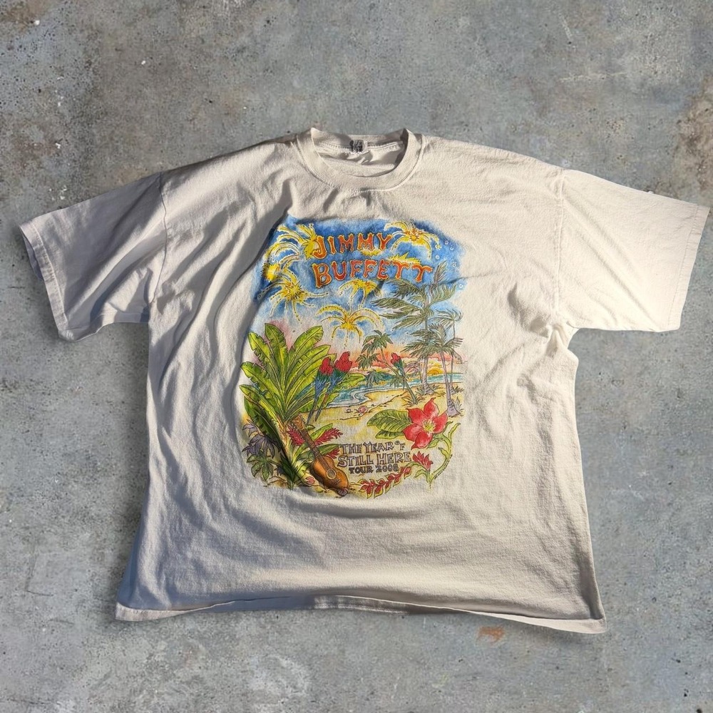 Jimmy Buffett The Year I Still Here Tour 2008 Graphic T-Shirt 3XL